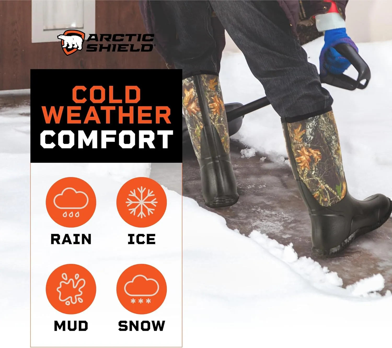 Neoprene Heavy Duty Rubber Boots for Men & Women - Durable Footwear Rain Boots - Insulated Waterproof Outdoor Boots for Hunting, Mud, Fishing, Gardening & Farming