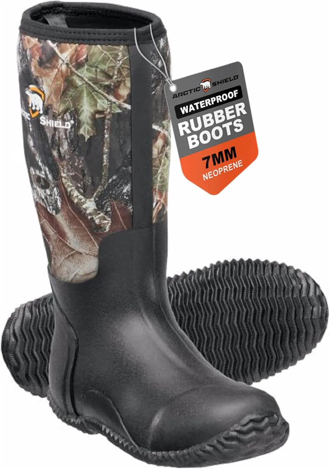 Neoprene Heavy Duty Rubber Boots for Men & Women - Durable Footwear Rain Boots - Insulated Waterproof Outdoor Boots for Hunting, Mud, Fishing, Gardening & Farming