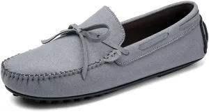 New Mens Loafers Suede Vegan Leather Moccasins Driving Loafers Anti-Slip Comfortable Resistant Fashion Slip On