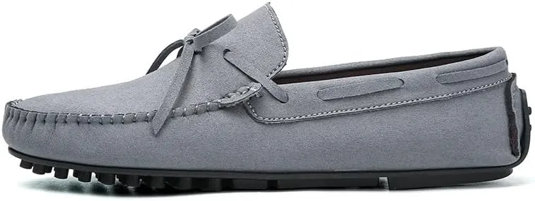 New Mens Loafers Suede Vegan Leather Moccasins Driving Loafers Anti-Slip Comfortable Resistant Fashion Slip On
