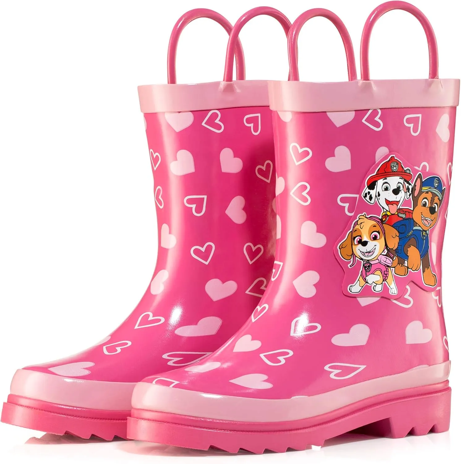 Nickelodeon Kids Girls' JoJo Siwa Character Printed Waterproof Easy-On Handles Rubber Rain Boots - Toddler/Little Kids