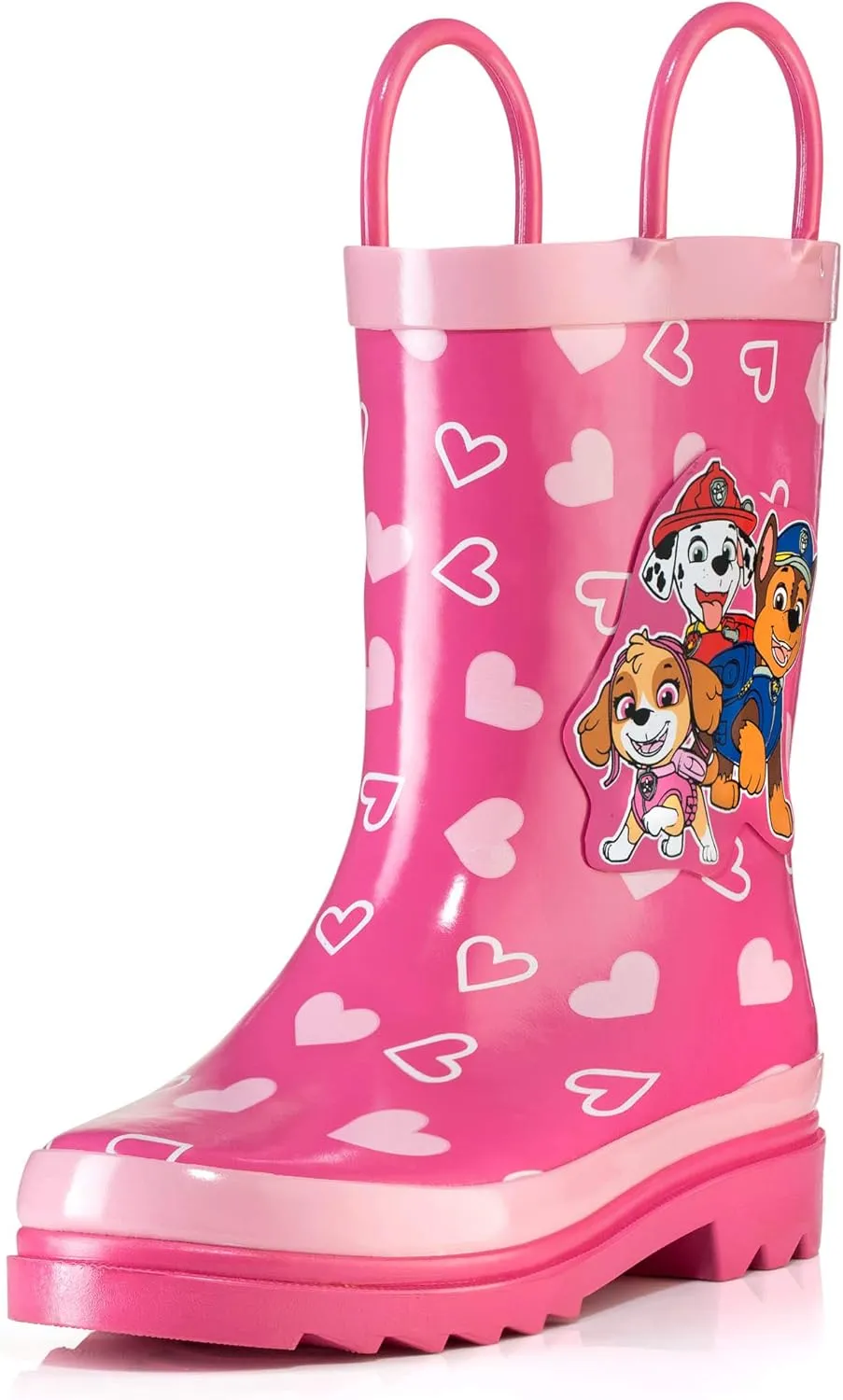 Nickelodeon Kids Girls' JoJo Siwa Character Printed Waterproof Easy-On Handles Rubber Rain Boots - Toddler/Little Kids