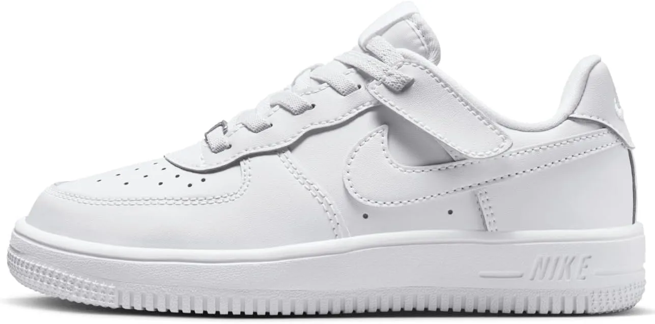 Nike Force 1 Low EasyOn Little Kids' Shoes (FN0237-111, White/White/White) Size 9