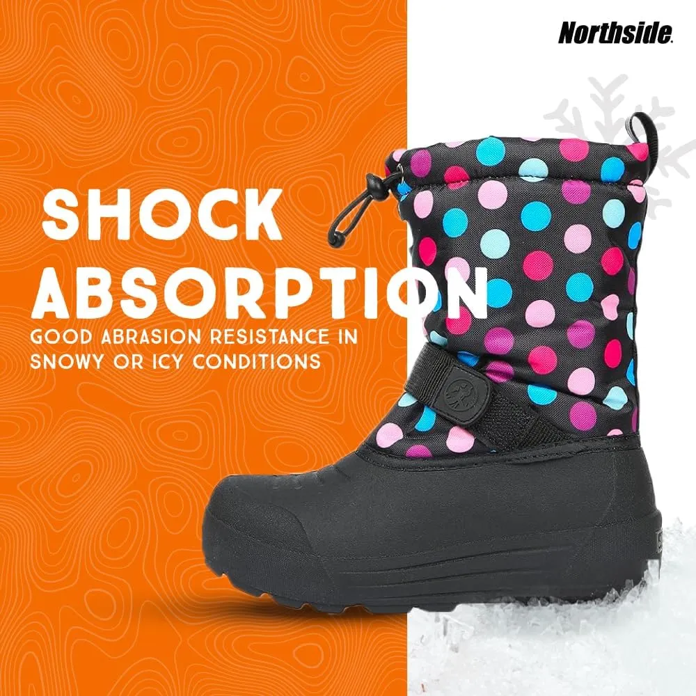 Northside Frosty Insulated Winter Snow Boots for Girls and Boys with Rugged, Water Resistant Nylon Upper, Quick-Drying Lining, Removable EVA Insole, and Durable TPR Outsole