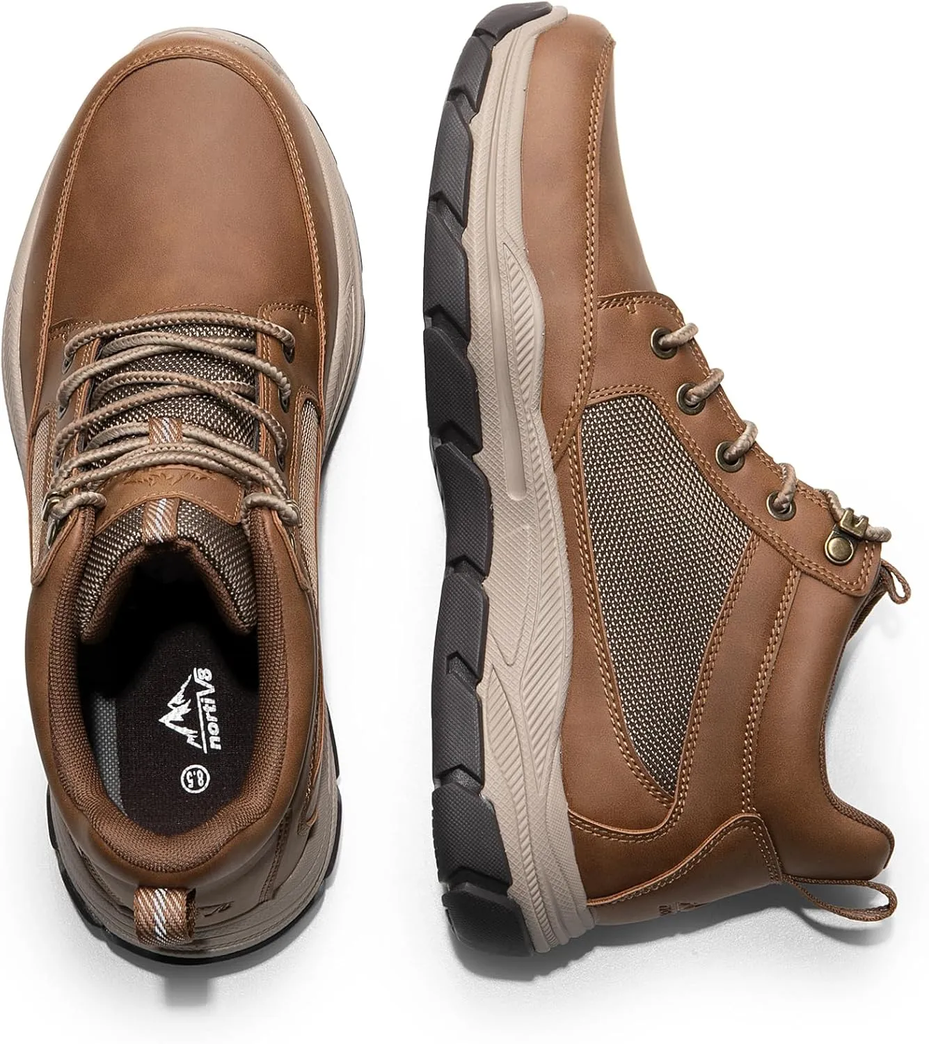 NORTIV 8 Men's Hiking Boots Lightweight Fashion Casual Chukka Ankle Boots Elevation