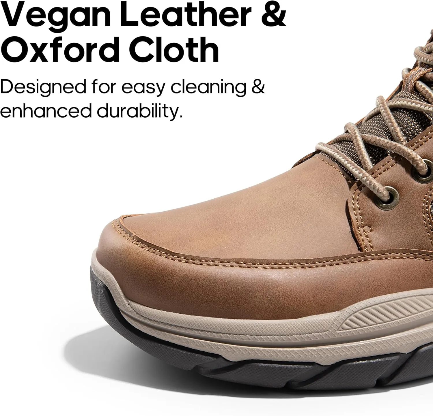 NORTIV 8 Men's Hiking Boots Lightweight Fashion Casual Chukka Ankle Boots Elevation