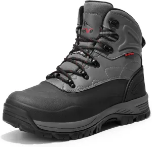 NORTIV 8 Men's Insulated Waterproof Construction Hiking Winter Snow Boots