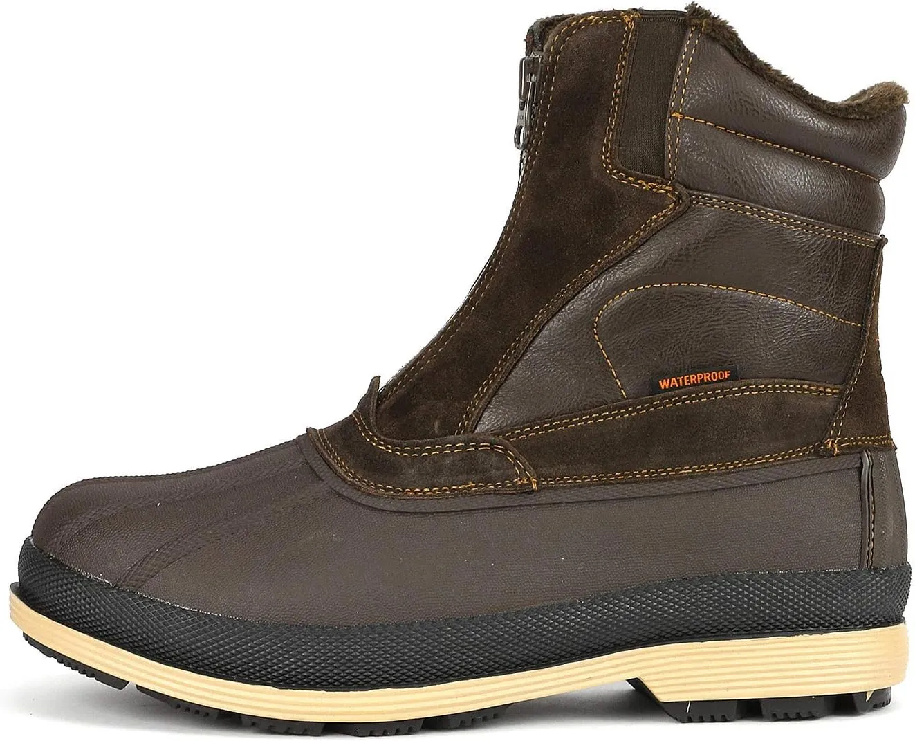 NORTIV 8 Men's Insulated Waterproof Winter Snow Boots Warm Outdoor Boots for Cold Weather