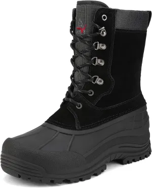 NORTIV 8 Men's Insulated Waterproof Winter Snow Boots