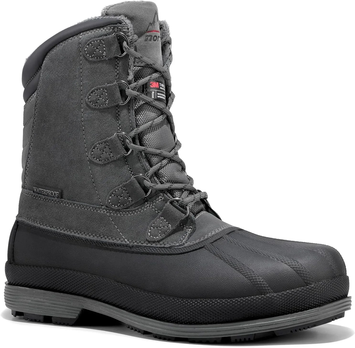 NORTIV 8 Men's Insulated Waterproof Work Winter Snow Boots