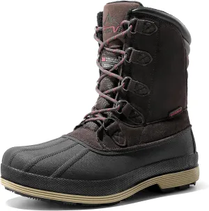 NORTIV 8 Men's Insulated Waterproof Work Winter Snow Boots