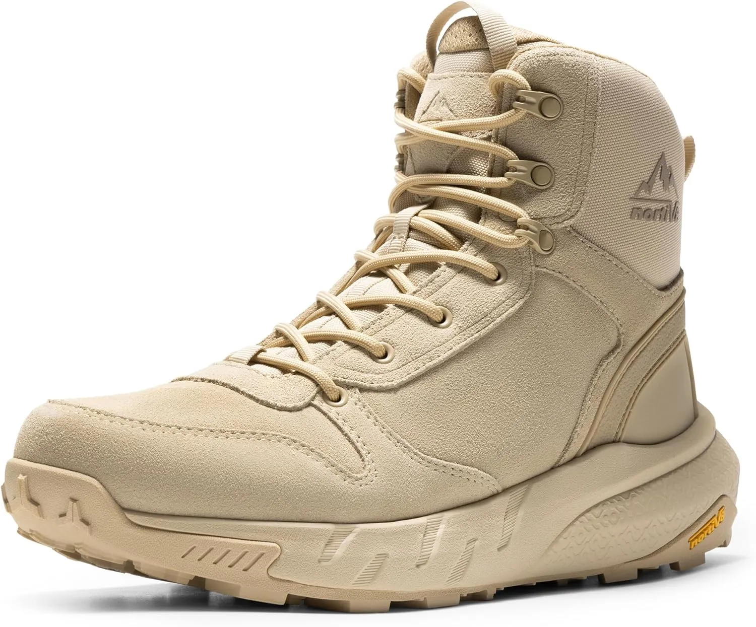 NORTIV 8 Men's Military Tactical Boot Lightweight Comfortable Boots for Work All Day Side Zipper Motorcycle Combat Hiking Boots 8 Inches Metrostrike
