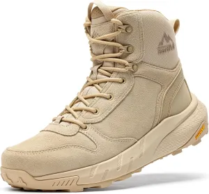 NORTIV 8 Men's Military Tactical Boot Lightweight Comfortable Boots for Work All Day Side Zipper Motorcycle Combat Hiking Boots 8 Inches Metrostrike