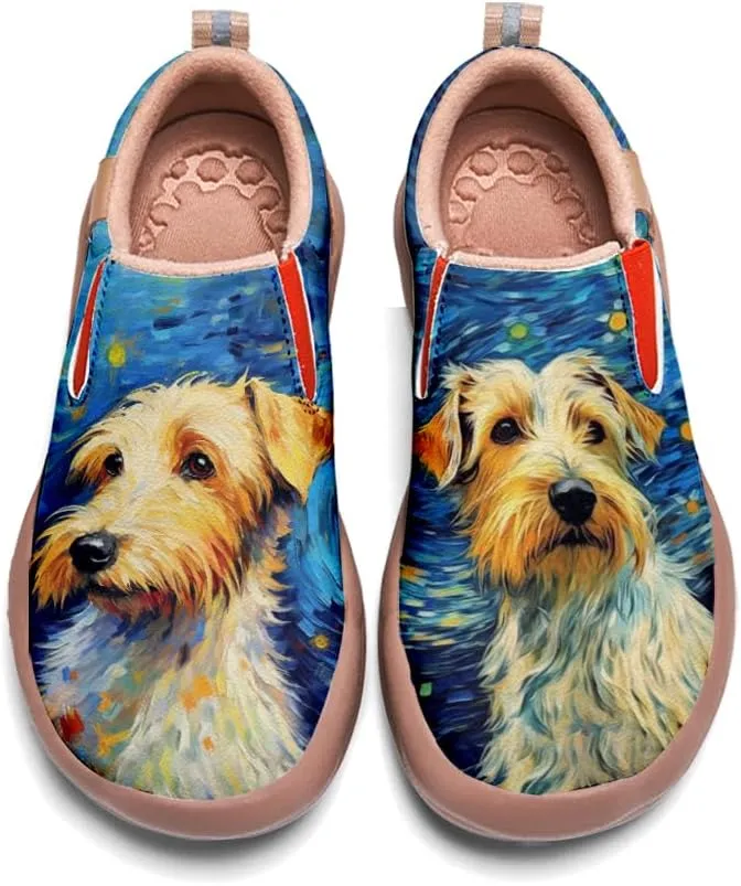 Onehorse Women's Slip-On Walking Casual Loafers Comfortable Painted Travel Shoes