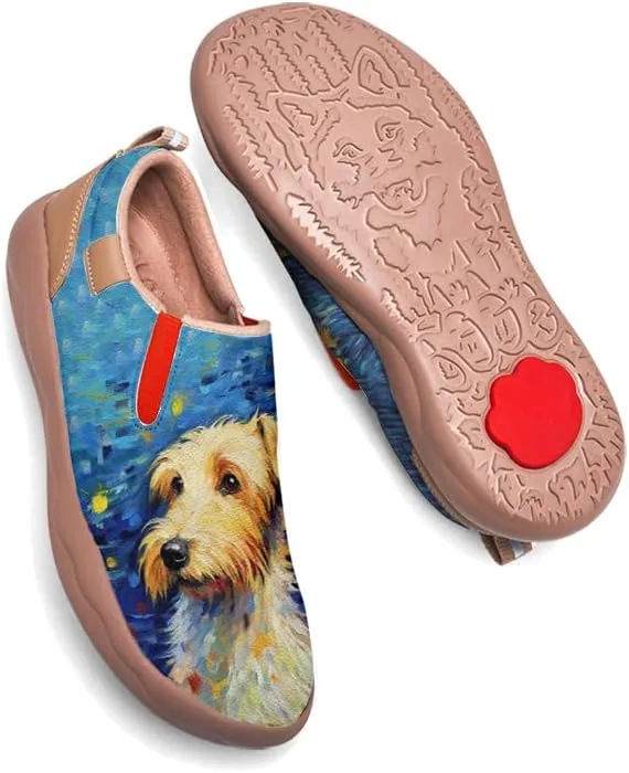 Onehorse Women's Slip-On Walking Casual Loafers Comfortable Painted Travel Shoes