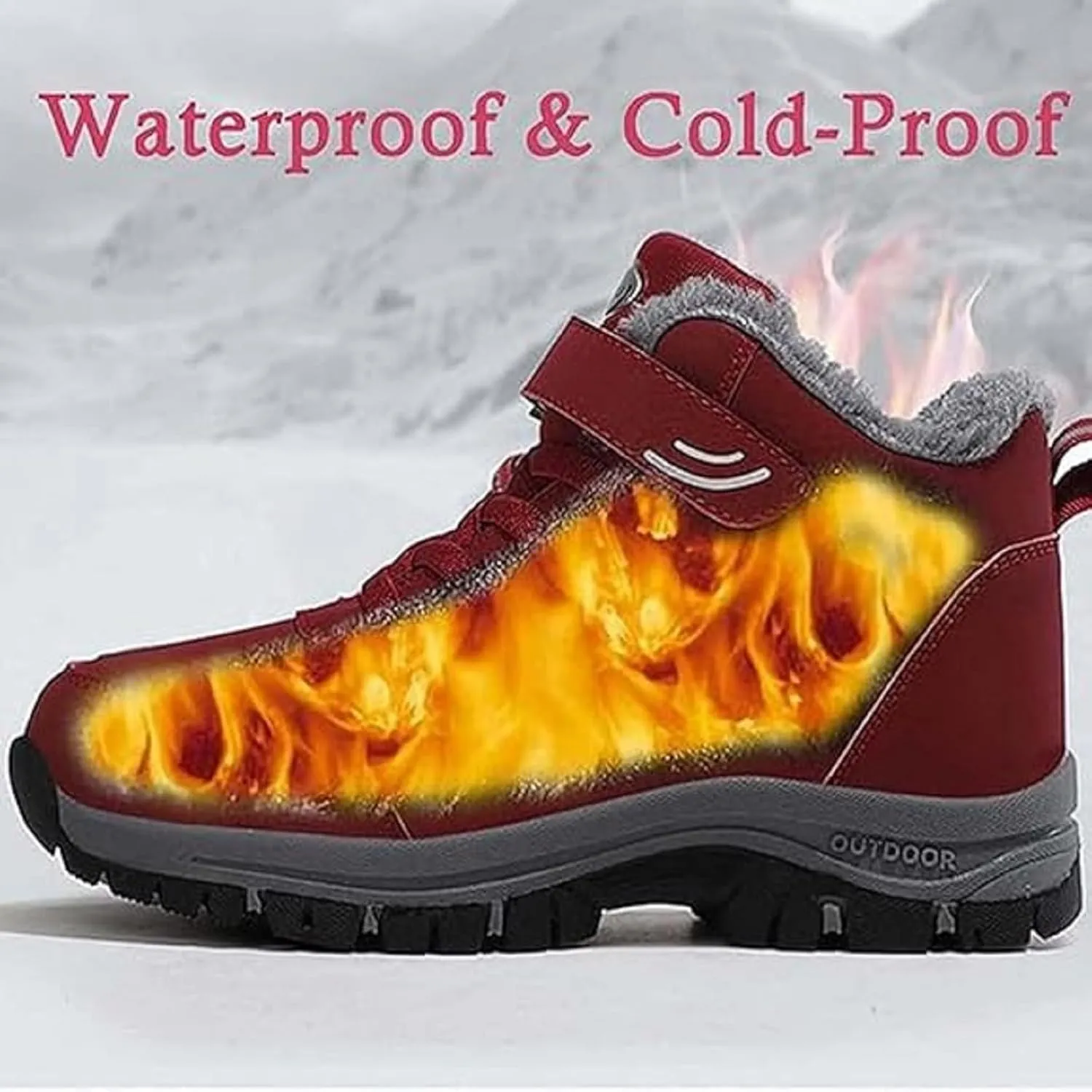 Orthoboots Pro - Ergonomic Winter Boots, Ortho Boots for Men and Women with Arch Support, Waterproof Non-Slip Trekking Hiking Shoes