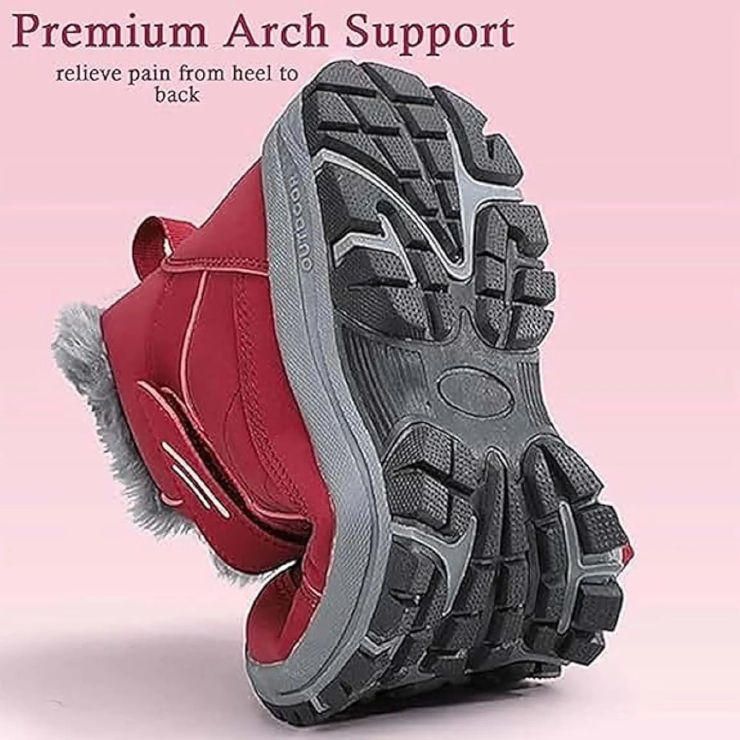 Orthoboots Pro - Ergonomic Winter Boots, Ortho Boots for Men and Women with Arch Support, Waterproof Non-Slip Trekking Hiking Shoes