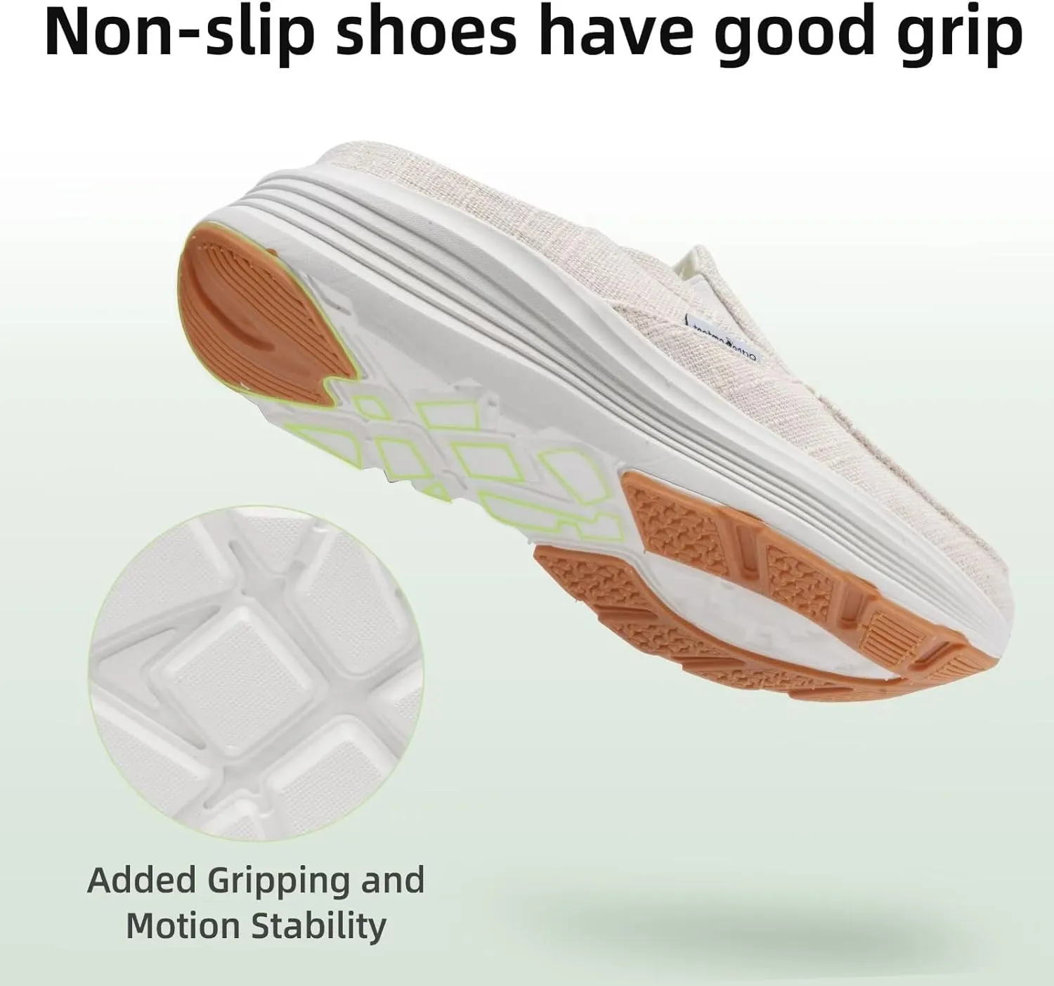 OrthoComfoot Women's Orthopedic Slip-On Loafers Walking Shoes: Comfortable Arch Suppor Slippers for Plantar Fasciitis, Casual Soft Orthotic Shoes for Foot and Heel Pain Relief