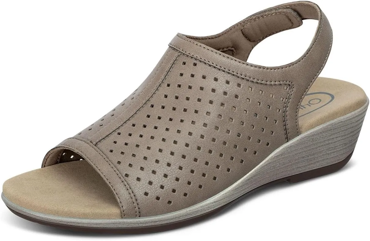 Orthofeet Women's Orthopedic Leather Hazel Sandals