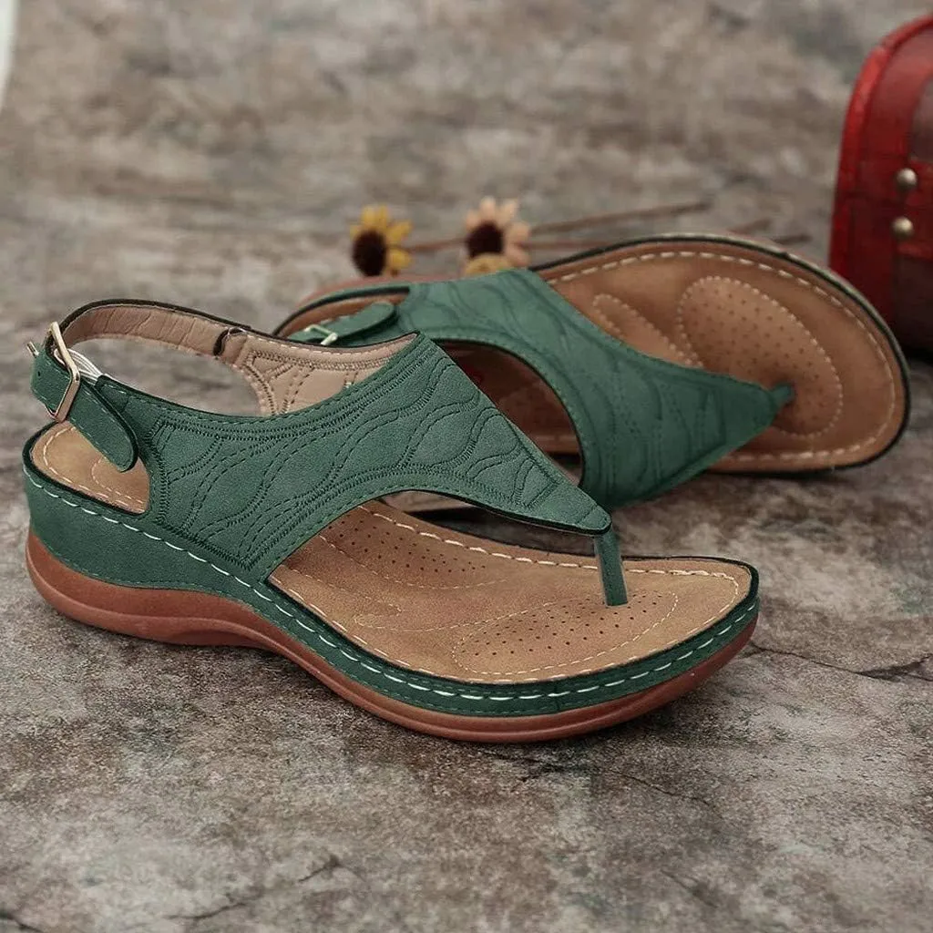 Orthopedic Flip Flops for Women with Arch Support Recovery Sandals Comfortable Walking Shoes Summer Beach Casual Lightweight Yoga Mat Cushion Thong Sandals