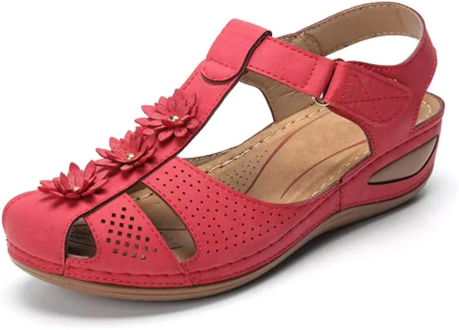 Orthopedic Slides for Women with Arch Support Summer Sandals Comfortable Walking Shoes Lightweight Adjustable Straps Beach Casual Outdoor Recovery Footwear
