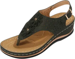 Orthopedic Summer Sandals for Women with Arch Support Walking Shoes Comfortable Adjustable Straps Lightweight Beach Casual Outdoor Plantar Fasciitis Relief