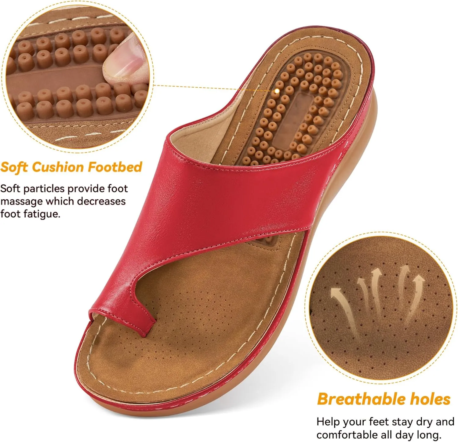 Orthopedic Wedge Sandals for Women: Comfortable Dressy Summer Sandals Women Comfortable Casual Walking Wedges Platform