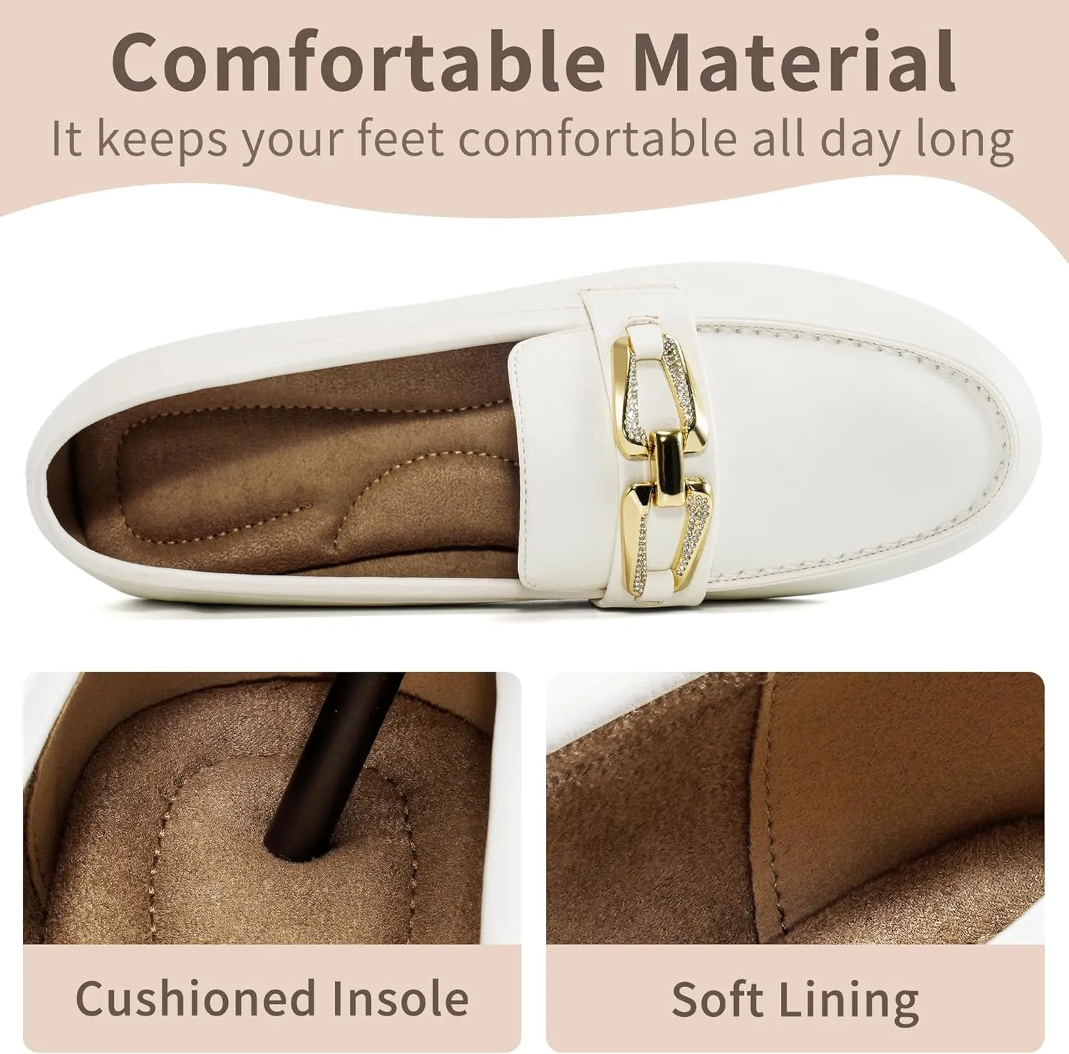 Penny Loafers for Women Comfortable: Dress Casual Slip On Business Flats for Work - Fashion Dressy Walking Loafer