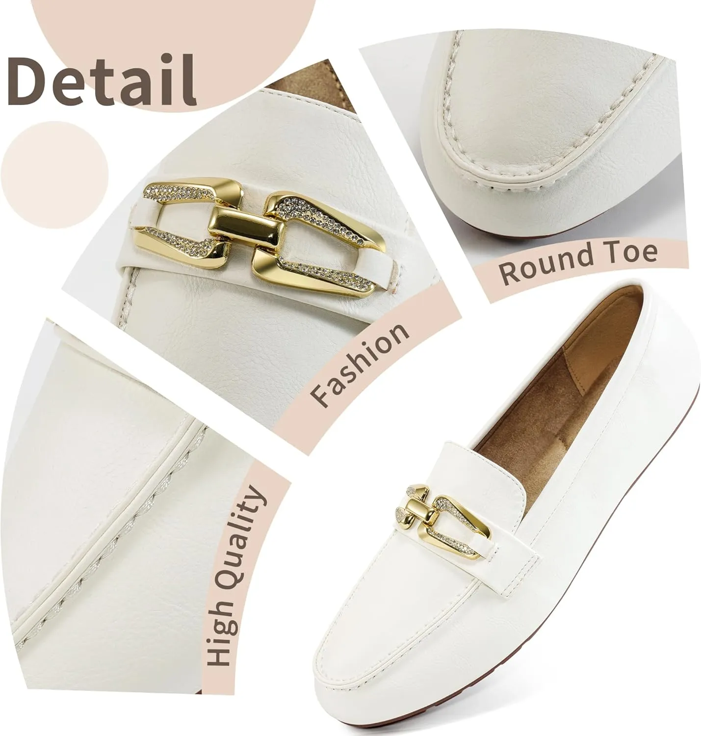 Penny Loafers for Women Comfortable: Dress Casual Slip On Business Flats for Work - Fashion Dressy Walking Loafer