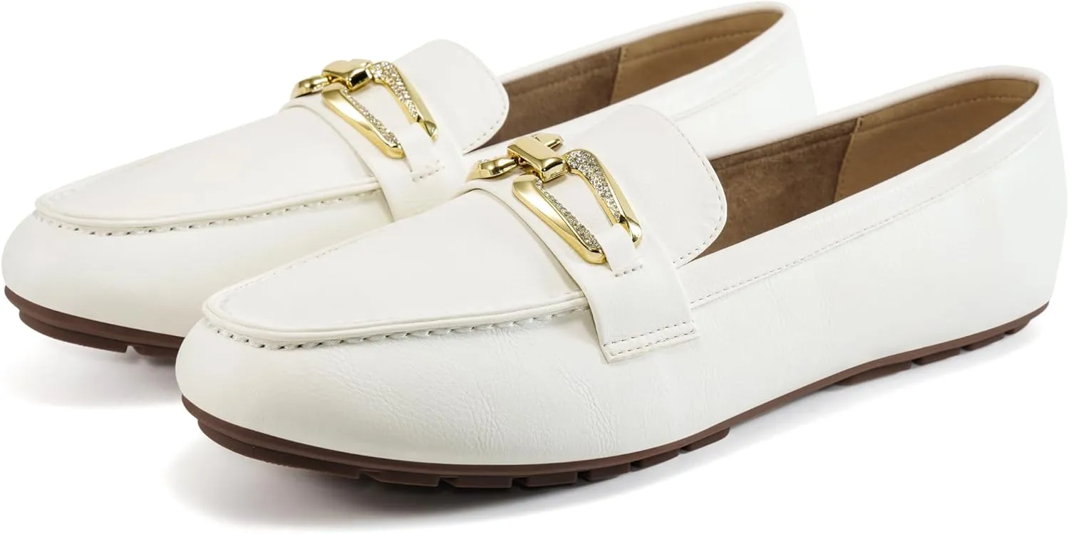 Penny Loafers for Women Comfortable: Dress Casual Slip On Business Flats for Work - Fashion Dressy Walking Loafer