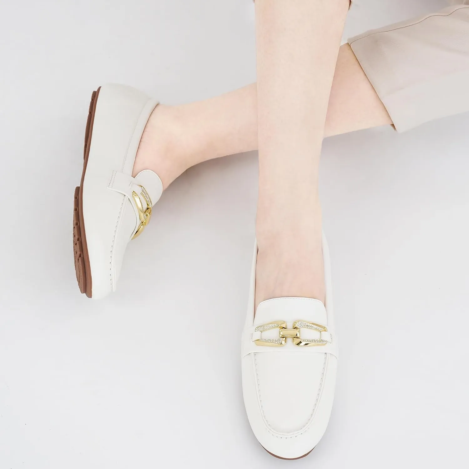 Penny Loafers for Women Comfortable: Dress Casual Slip On Business Flats for Work - Fashion Dressy Walking Loafer