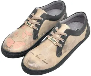 Personalize Your Life Cord - Lace Up Printed Women Sneakers - Chic, Elegant and Casual Style - Vegan, Environmentally Friendly and Handmade - Breathable Design