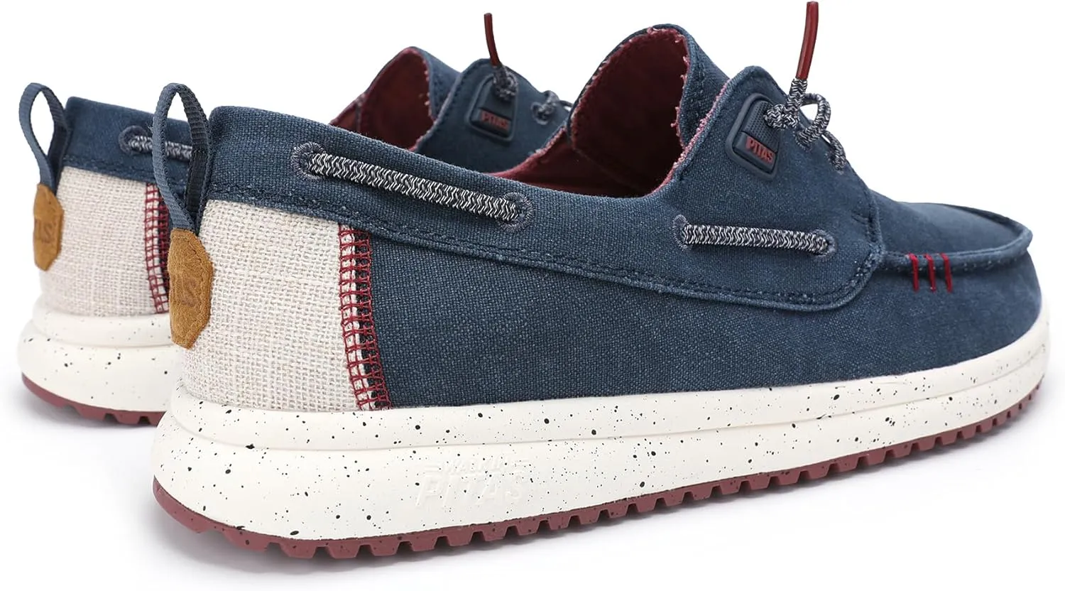 PITAS Byron Men’s Boat Shoes | Lightweight Slip-On Loafers | Ultra-Comfortable Casual Shoes for Men | Navy
