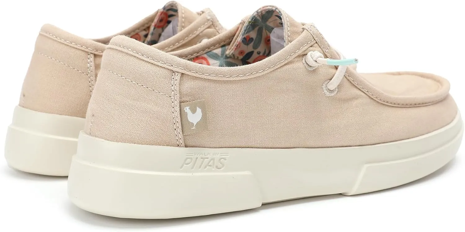 PITAS Women's Dafne Slip-On Loafers | Comfortable Casual Shoes | Ultralight Loafers for Work, Travel & Everyday Wear | Beige