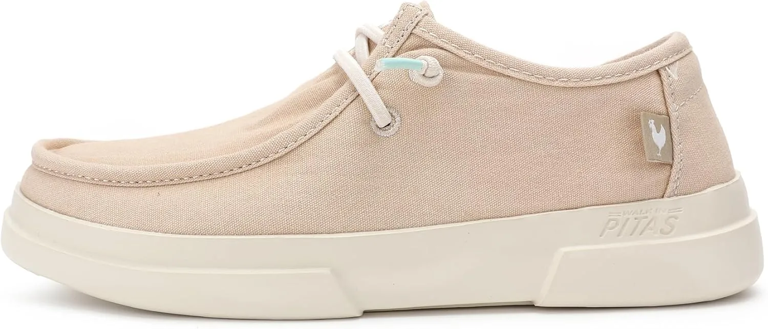 PITAS Women's Dafne Slip-On Loafers | Comfortable Casual Shoes | Ultralight Loafers for Work, Travel & Everyday Wear | Beige