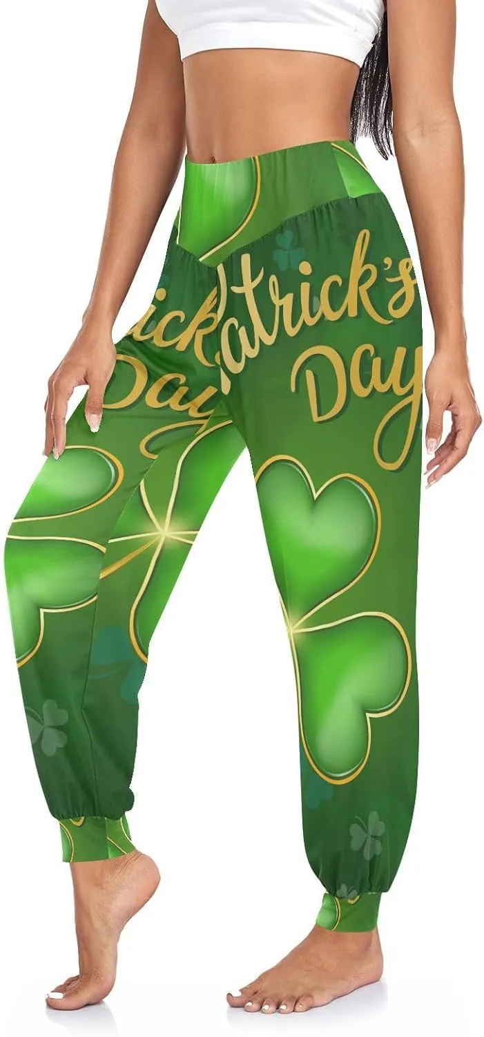 Poeticcity Women Thin Trousers Lounge Harem Sweatpants Yoga Leggings Dance Pants(S-2XL)