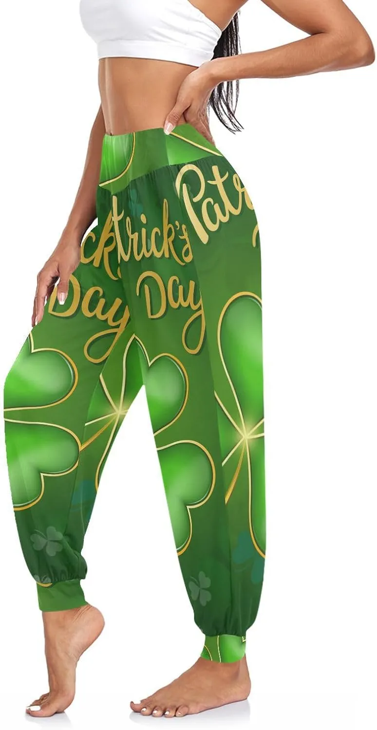 Poeticcity Women Thin Trousers Lounge Harem Sweatpants Yoga Leggings Dance Pants(S-2XL)