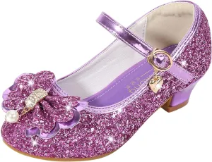Princess Costumes Shoes, Cosplay Birthday Party Dress Up Sandals for Girls, Toddler or Kids