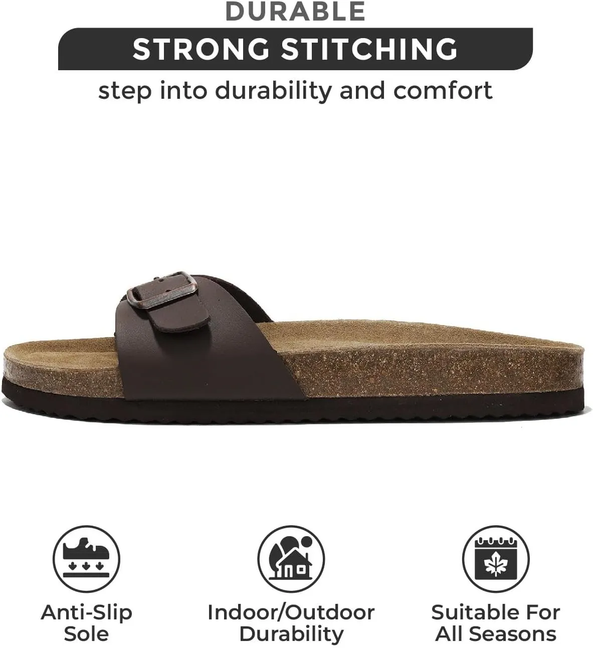 Project Cloud Genuine Leather Womens Sandals - Memory Foam Beach Essentials Womens Slippers - Perfect Summer Sandals for Women 2025 (Bahama)