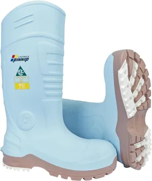PU Rubber Boots for Women - ASTM Steel Toe & Puncture Resistant Safety, Waterproof Insulated Mud Rain, Anti-slip Garden Farm Work With 2 Insoles