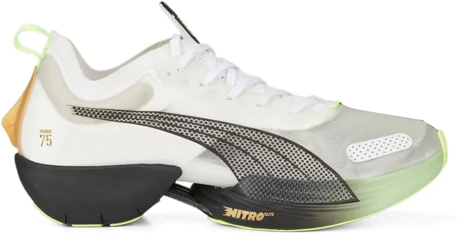 PUMA Mens Fast-R Nitro Elite Run 75 Running Sneakers Shoes - Off White - Size 12 M