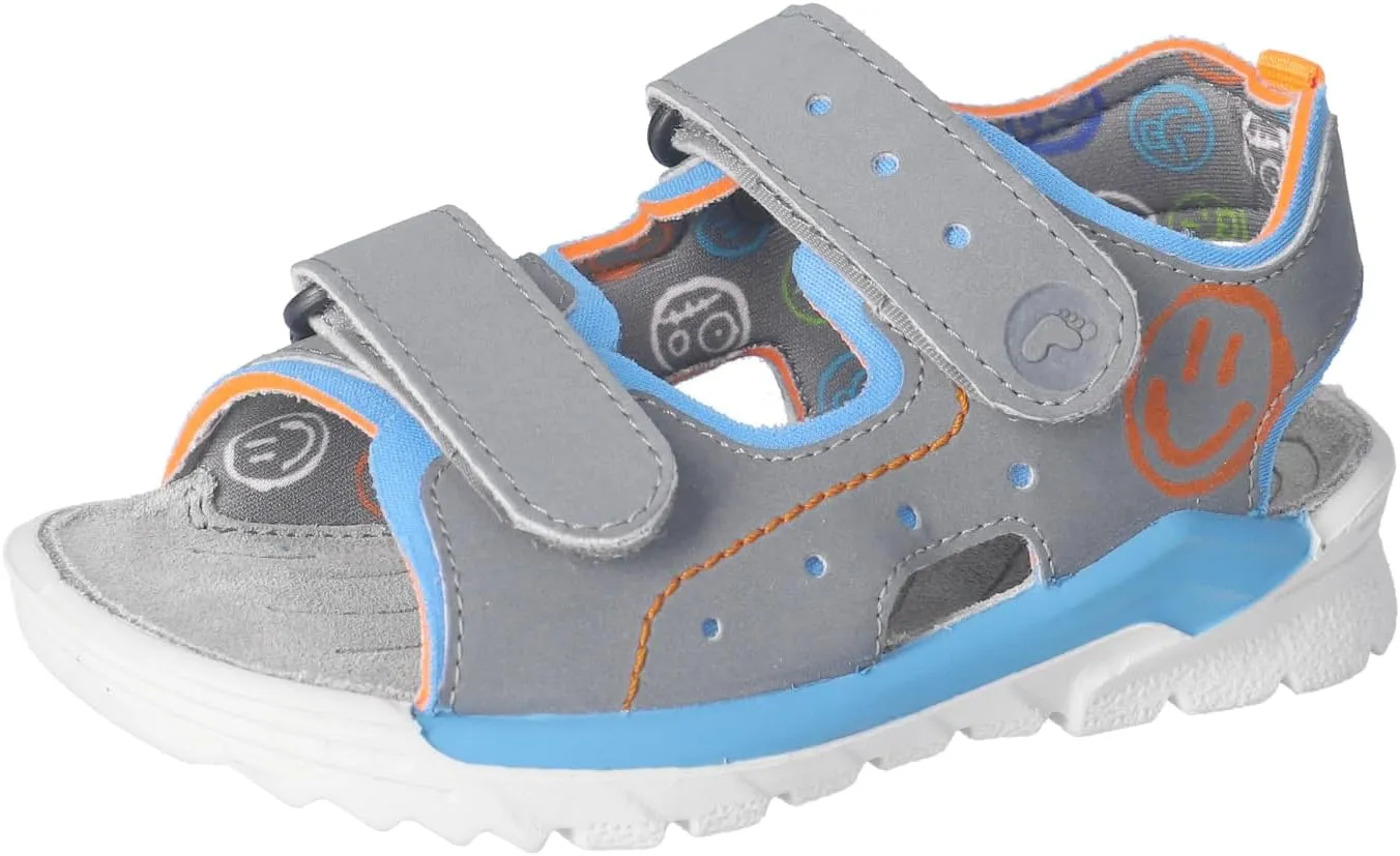 RICOSTA Children's Surf Sandals, Width: Wide (WMS), Washable, Graphit Sky 440, 28 EU
