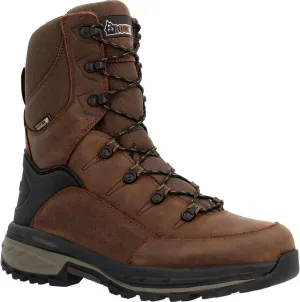 ROCKY Mens Grizzly Insulated Round Toe Lace Up Casual Boots Mid Calf - Brown