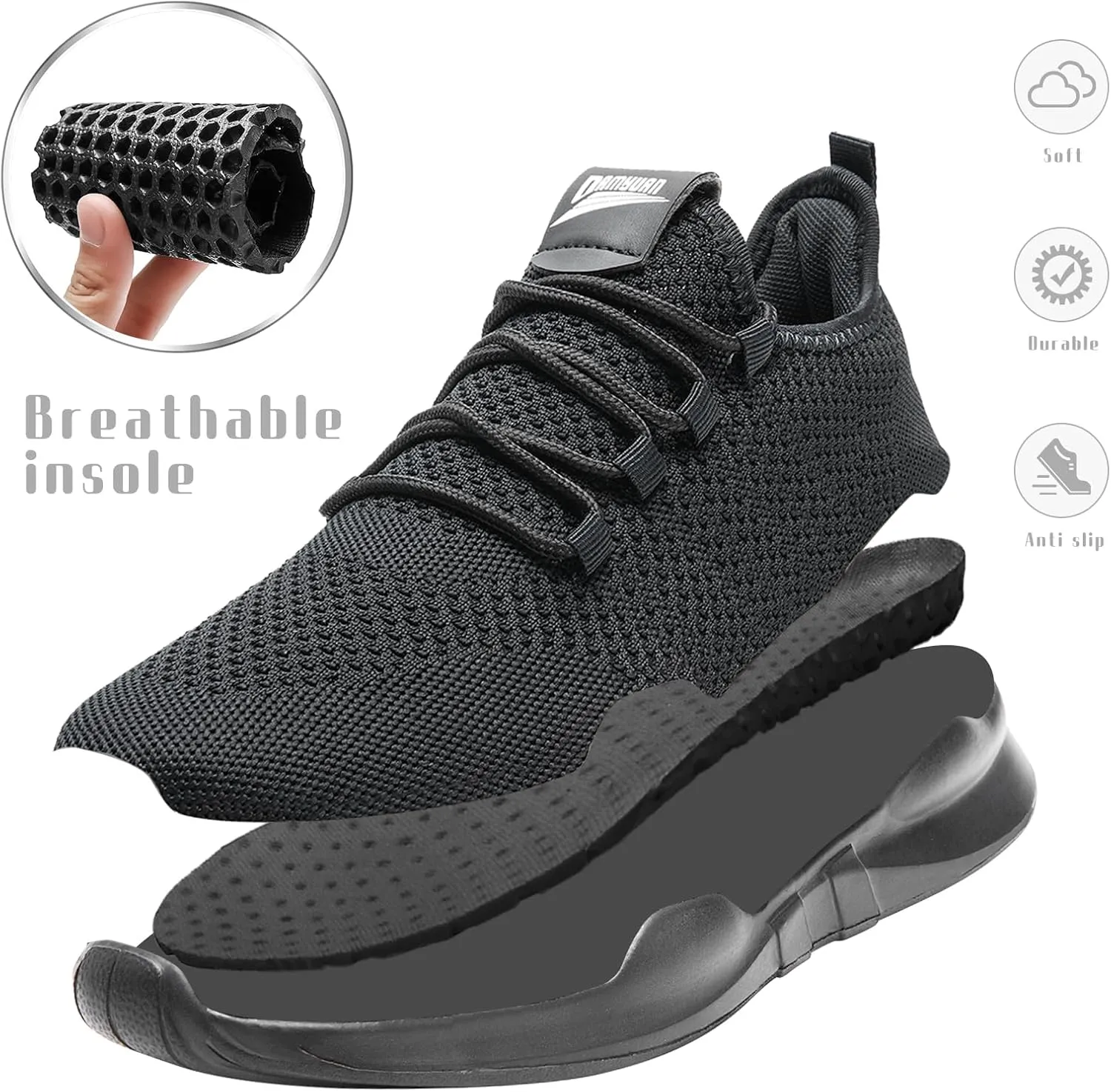 Running Shoes for Men Walking Tennis Fashion Sneakers Athletic Casual Workout Gym Breathable Lightweight Shoes