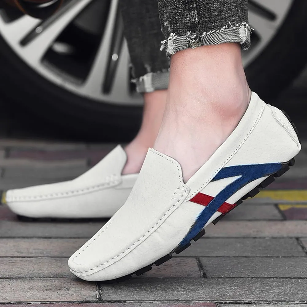 Santimon Men's Driving Shoes Loafers Moccasin Slip-On Boat Shoes for Men