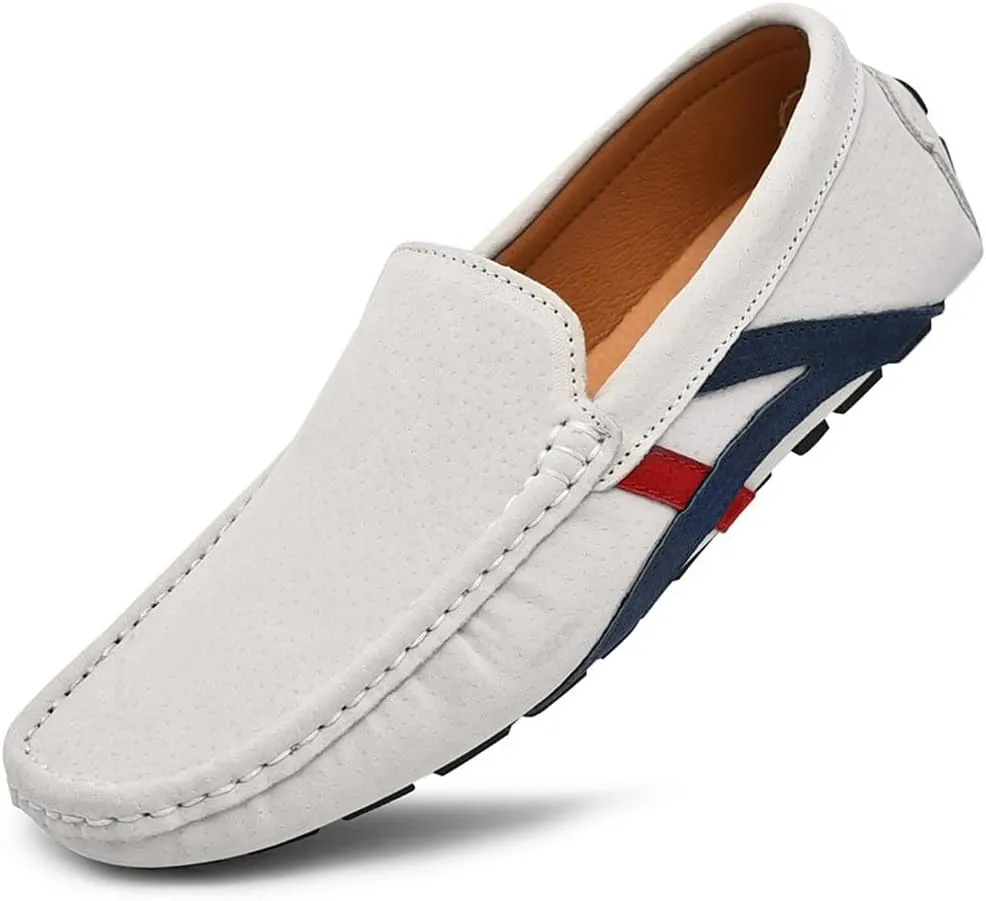 Santimon Men's Driving Shoes Loafers Moccasin Slip-On Boat Shoes for Men