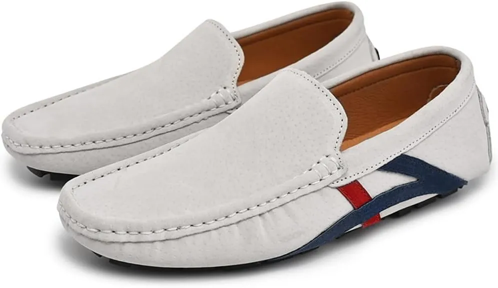 Santimon Men's Driving Shoes Loafers Moccasin Slip-On Boat Shoes for Men