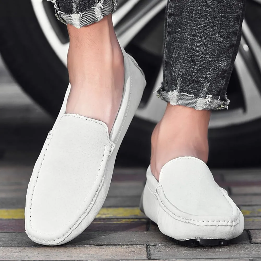 Santimon Men's Driving Shoes Loafers Moccasin Slip-On Boat Shoes for Men
