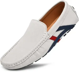 Santimon Men's Driving Shoes Loafers Moccasin Slip-On Boat Shoes for Men