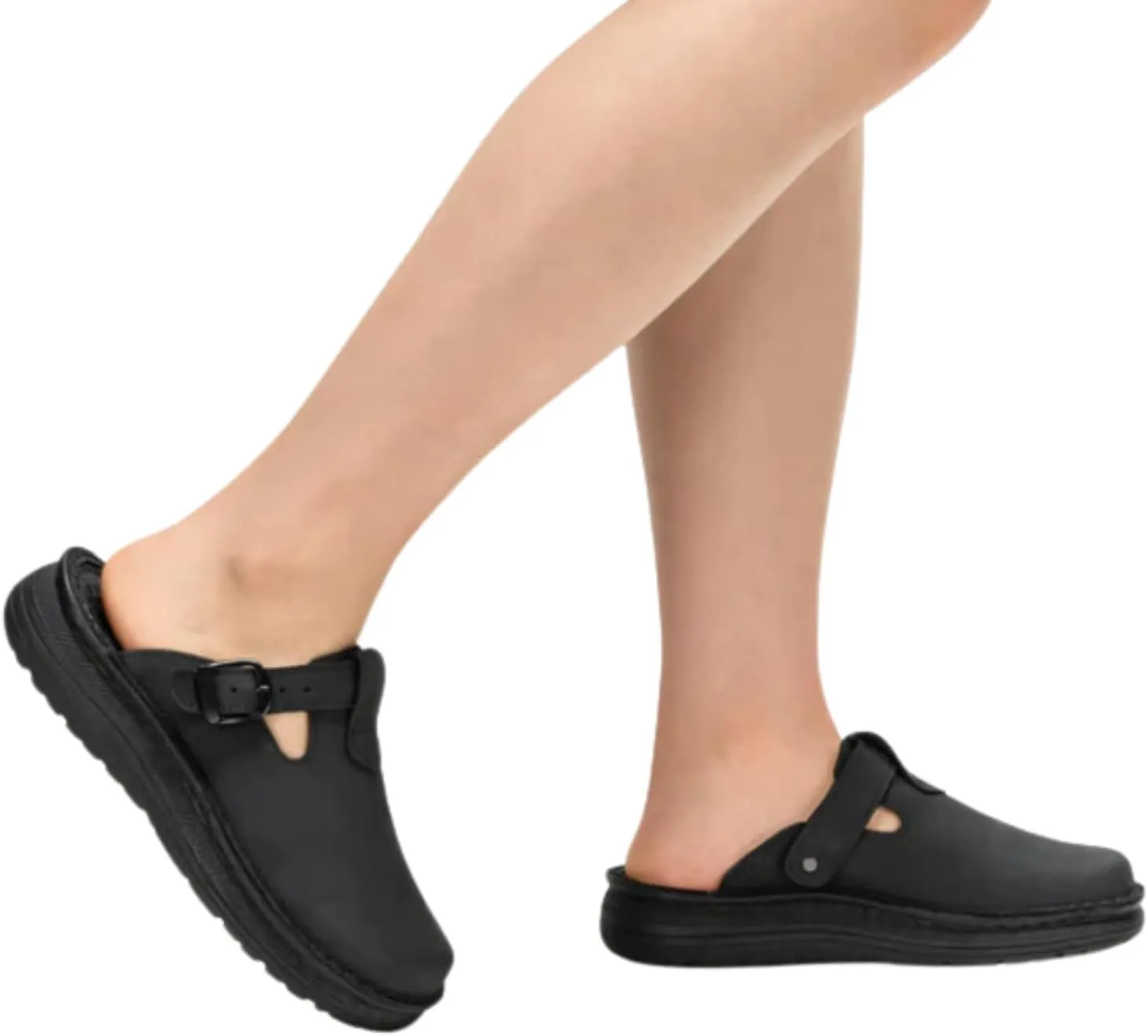 Sawyer - Leather Clog-Toe Sandal - Womens Sandals
